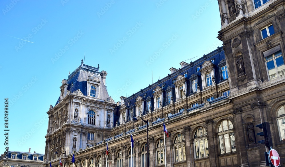 Fototapeta premium The view of city in Paris.