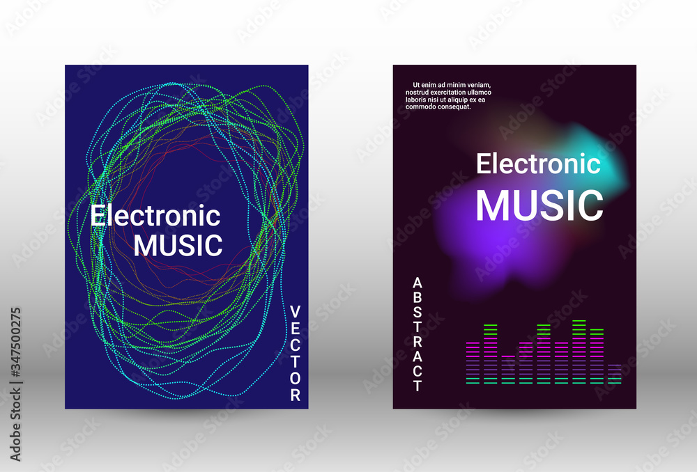 Fototapeta premium Modern musical covers
