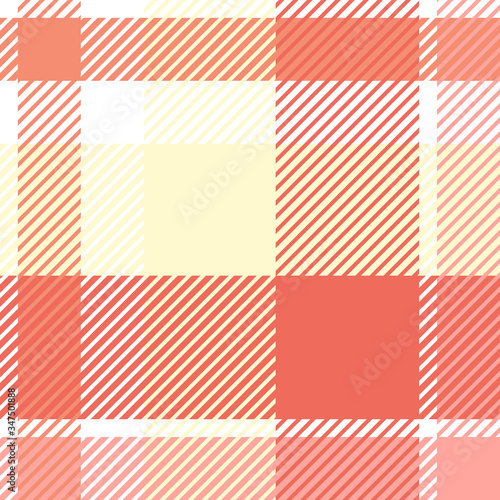 Plaid or tartan vector is background or texture in many color of graphic design