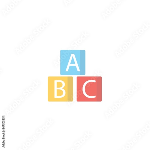 alphabet toys icon vector illustration for website and graphic design