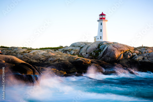 Canada: surreal landscape of Peggy's Cove in Nova Scotia