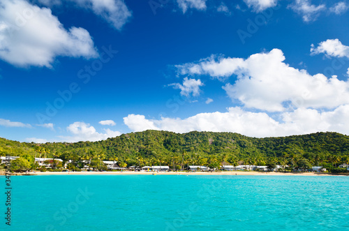 Caribbean Beach With Hotel Resort, Antigua