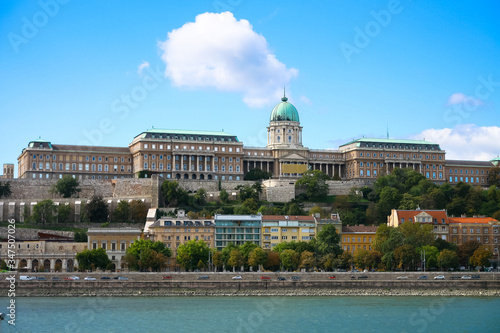 View to the Buda Castle, Budapest, Hungary