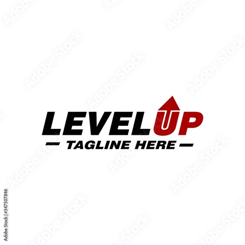 Level Up Logo Vector and Business