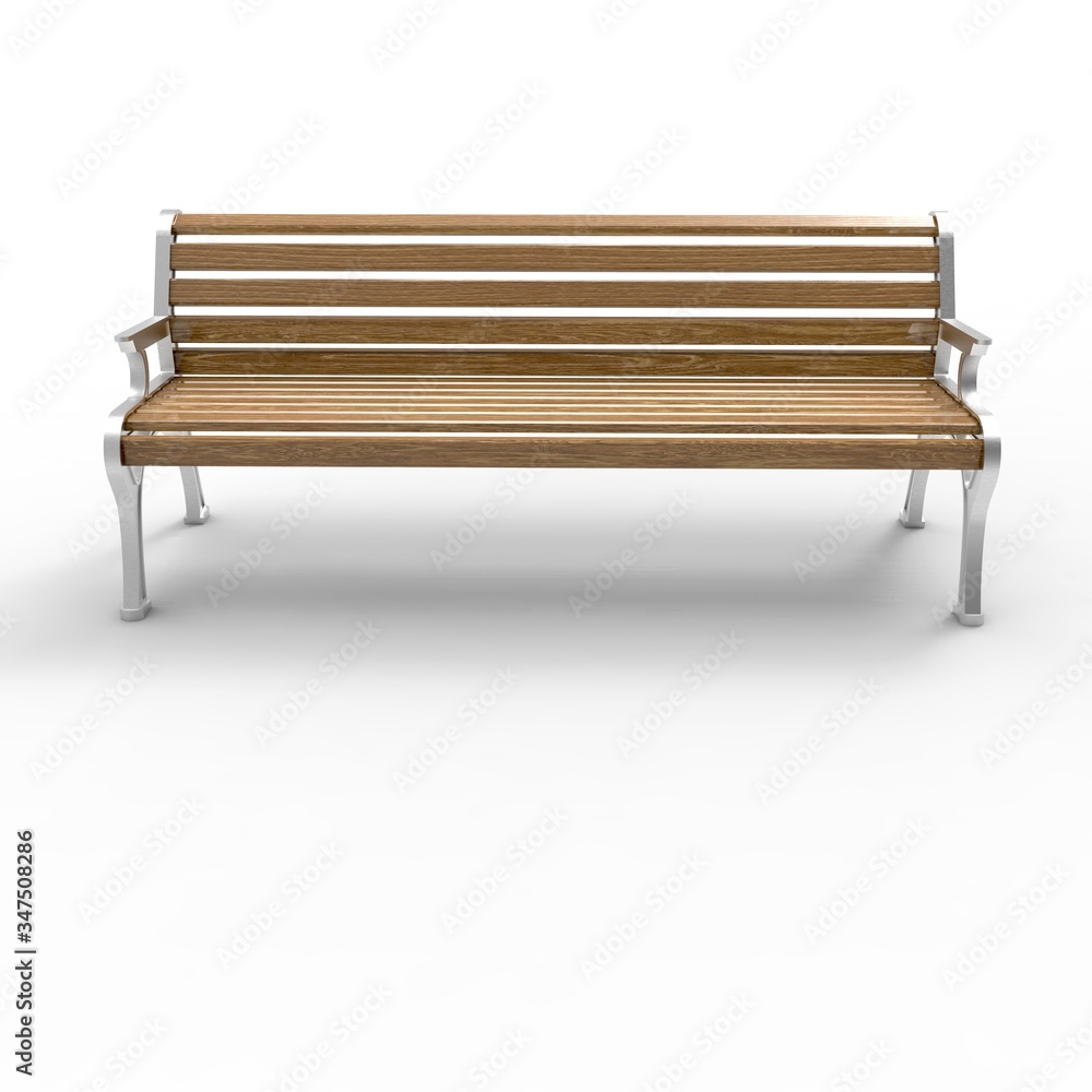 3d image of aluminum bench Retro Stile 7 3d image of aluminum bench Retro Stile 7