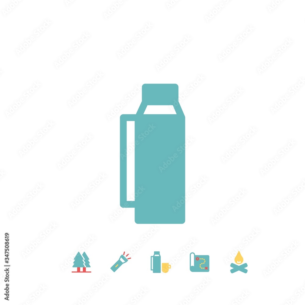 thermal flask icon vector illustration for website and graphic design thermal flask icon vector illustration for website and graphic design