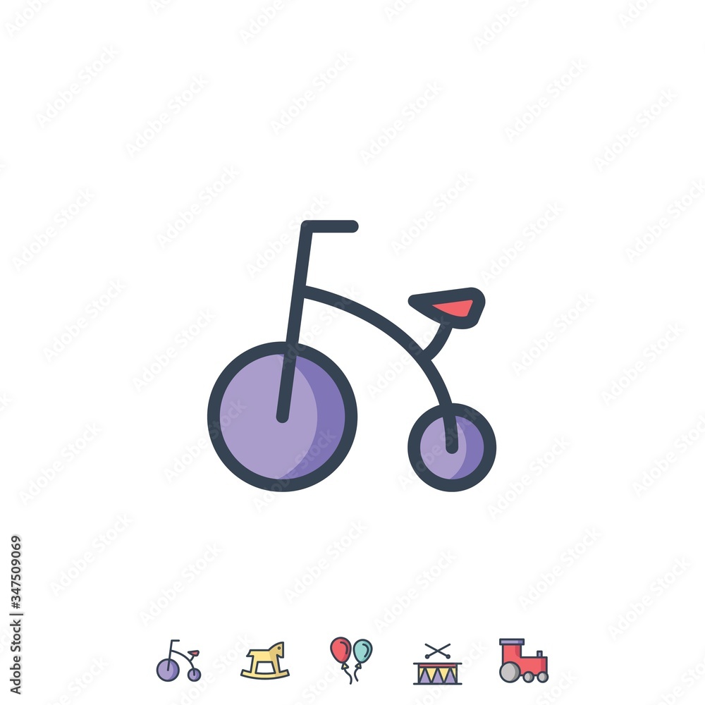 kids bicycle icon vector illustration for website and graphic design kids bicycle icon vector illustration for website and graphic design