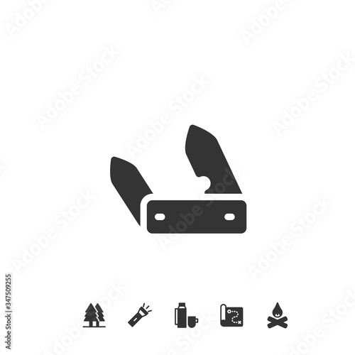 pocket knife icon vector illustration for website and graphic design