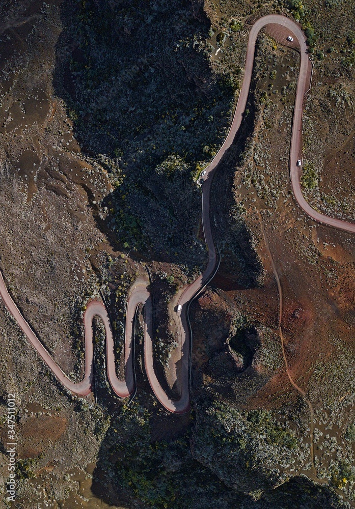 Obraz premium Route des volcans