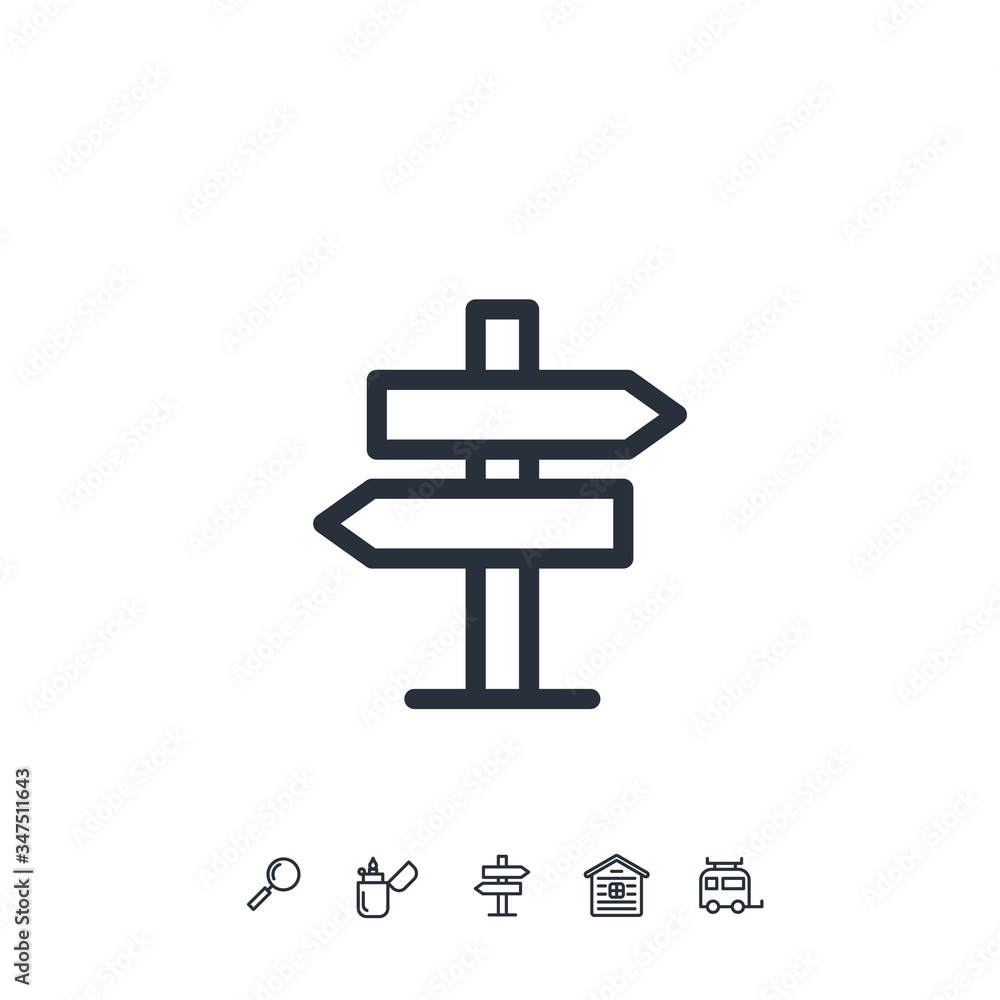 direction post icon vector illustration design direction post icon vector illustration design