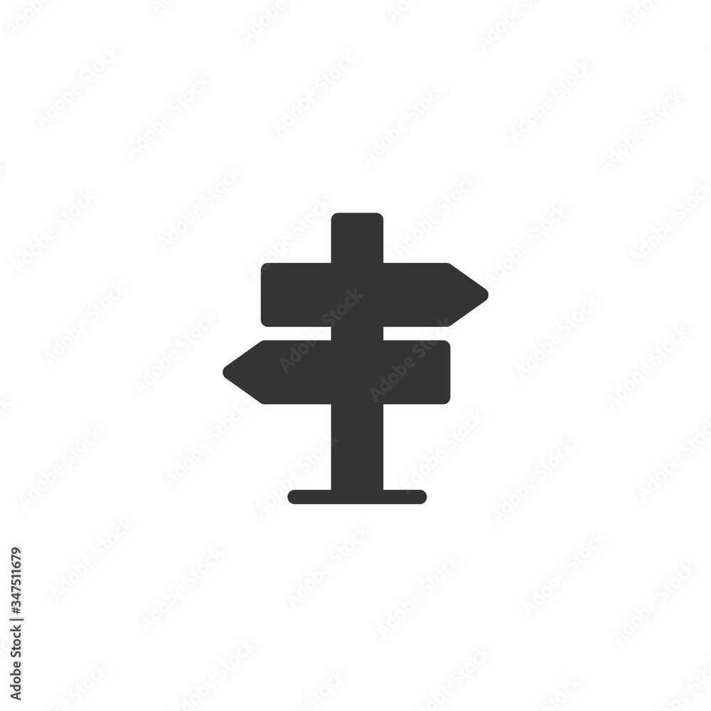 Obraz premium direction post icon vector illustration design