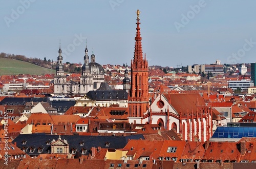 Würzburg, Altstadt mit Marienkapelle und Stift Haug photo