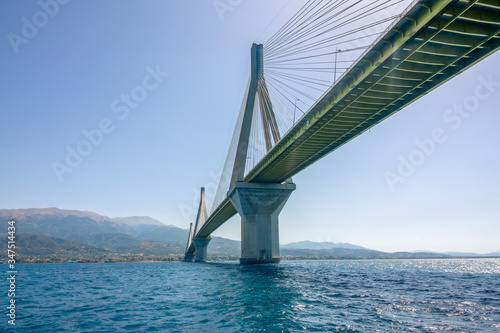 Bottom View of the Cable-Stayed Bridge photo