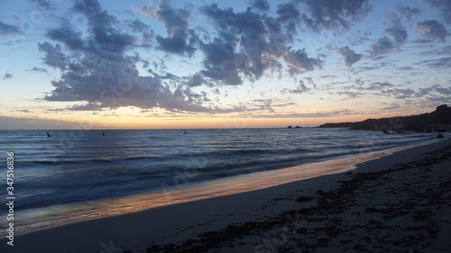 Beautiful morning sunrise at the beach in Western Australia © louannvq