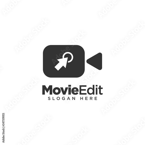 Movie Editing Logo Design Template