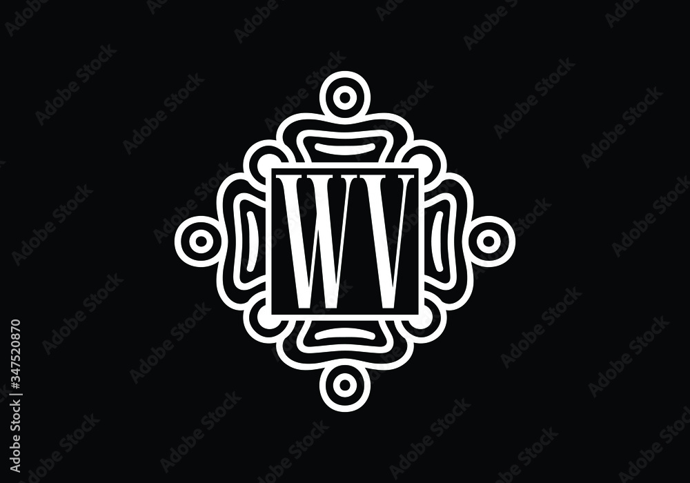 Initial Monogram Letter W V Logo Design Vector Template. Graphic Alphabet Symbol for Corporate Business Identity Initial Monogram Letter W V Logo Design Vector Template. Graphic Alphabet Symbol for Corporate Business Identity