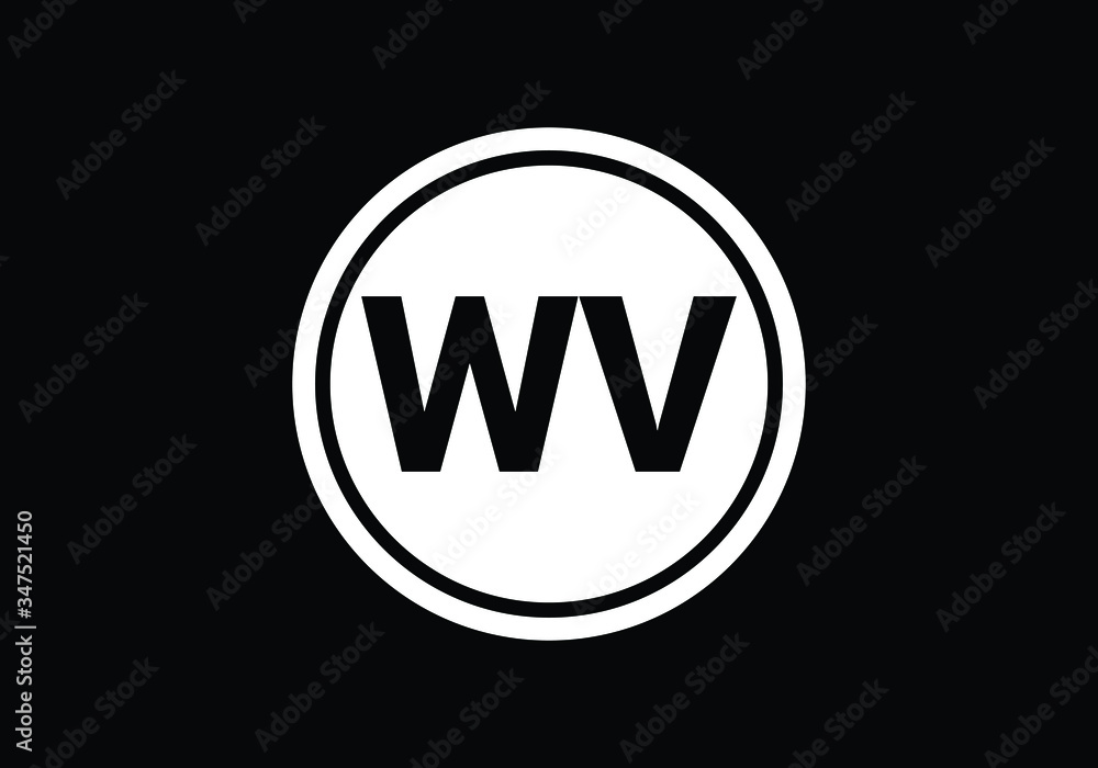 Initial Monogram Letter W V Logo Design Vector Template. Graphic Alphabet Symbol for Corporate Business Identity Initial Monogram Letter W V Logo Design Vector Template. Graphic Alphabet Symbol for Corporate Business Identity