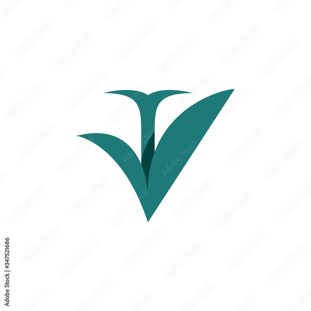V Growth Logo simple and clean design V Growth Logo simple and clean design