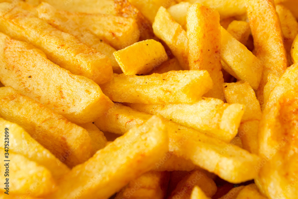 French fried potatoes background French fried potatoes background