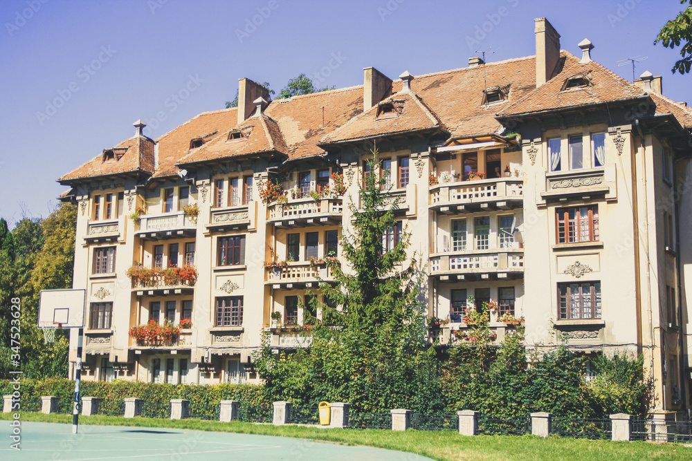 Building in Brasov, Transylvania, Romania Building in Brasov, Transylvania, Romania