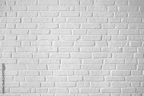 White brick wallpaper background texture for home decor