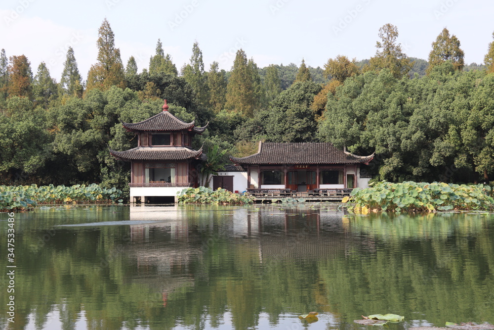 Lac à Hangzhou, Chine	