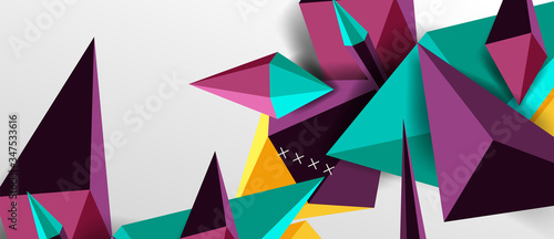 Trendy simple triangle abstract background  dynamic motion concept. Vector Illustration For Wallpaper  Banner  Background  Card  Book Illustration  landing page