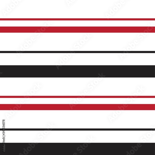 Red Stripe seamless pattern background in horizontal style