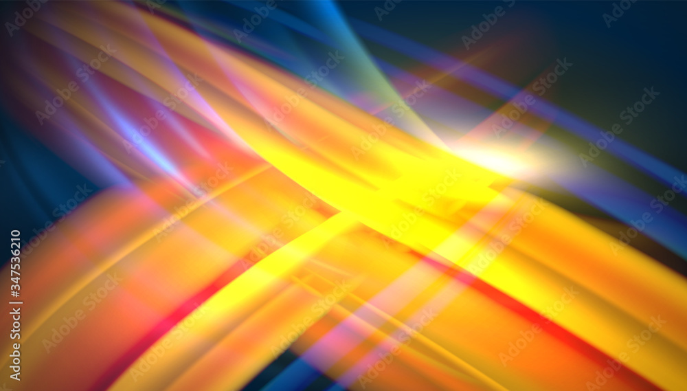 Obraz premium Creative fluid wave lines abstract background. Trendy abstract layout template for business or technology presentation, internet poster or web brochure cover, wallpaper
