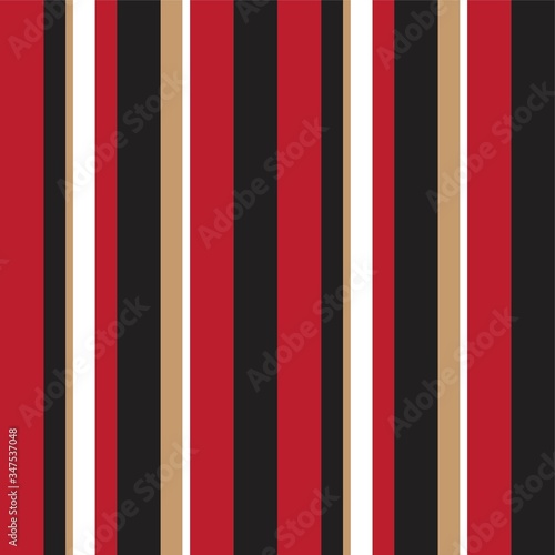 Red Stripe seamless pattern background in vertical style