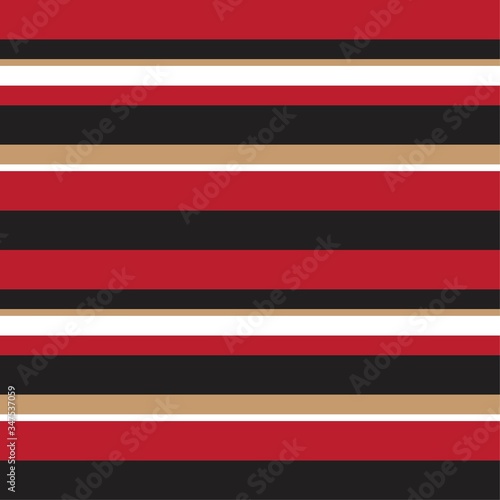Red Stripe seamless pattern background in horizontal style