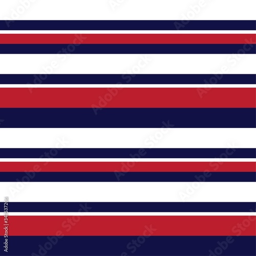 Red Stripe seamless pattern background in horizontal style