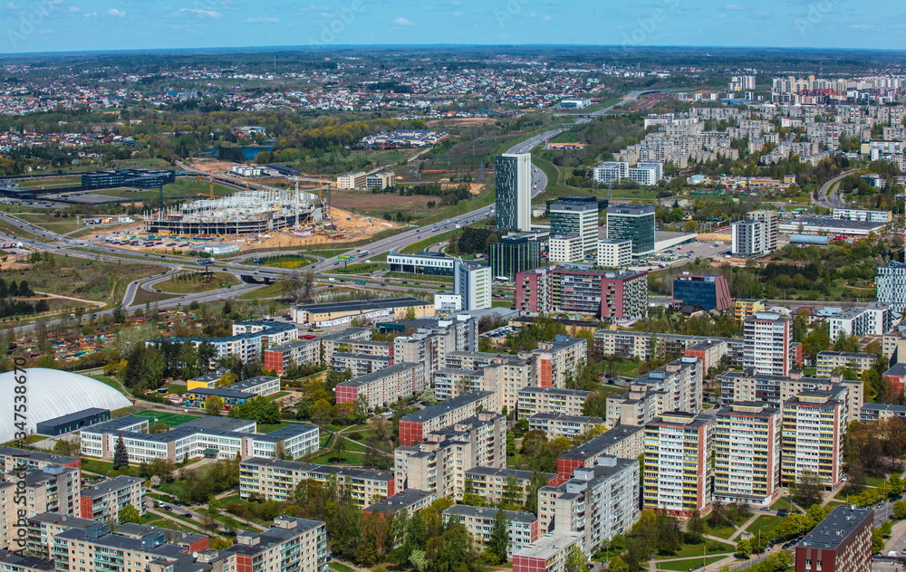 Aerial view of Vilnius
