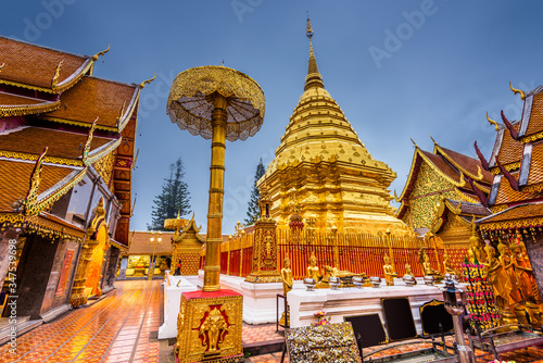 Wat Phra That Doi Suthep Temple of Chiang Mai, Thailand.