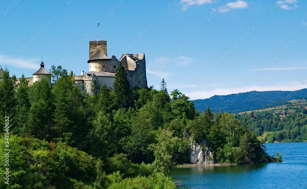 Castle on the lake Czorsztyn, Niedzica Castle also known as Dunajec Castle