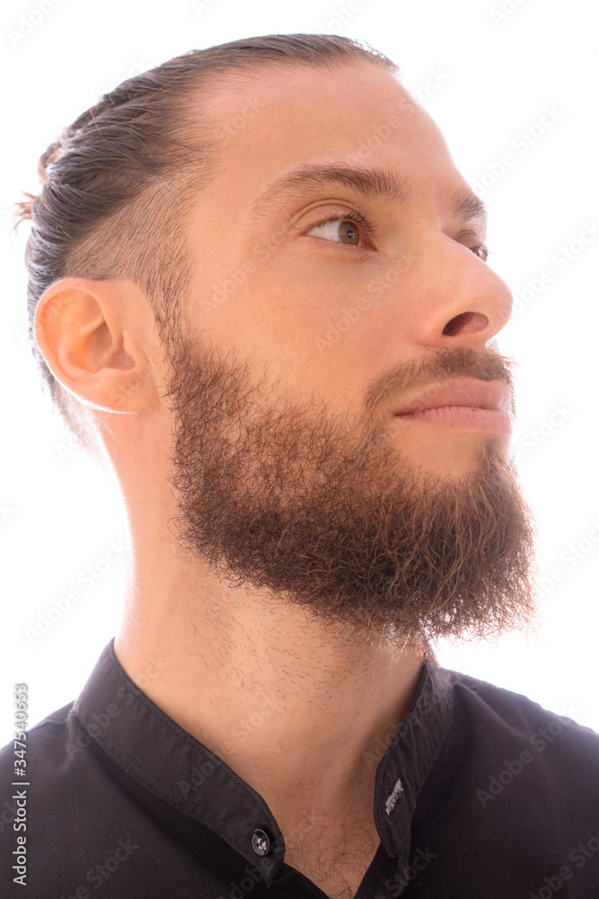 Fototapeta premium A portrait on a white background