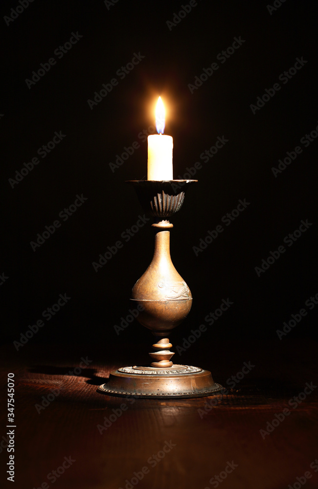 Lighting Candle On Dark Lighting Candle On Dark