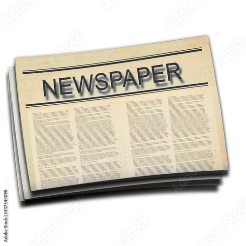Newspaper. News articles newsprint magazine  design. Brochure newspaper pages with headline.