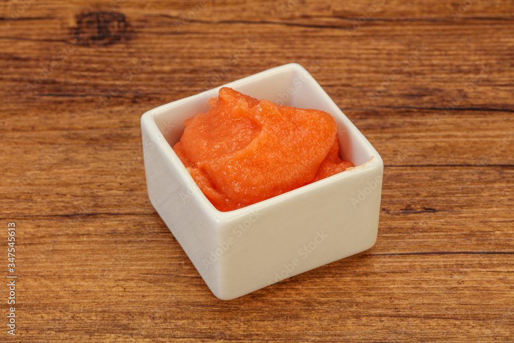 Cod fish roe in the bowl Cod fish roe in the bowl