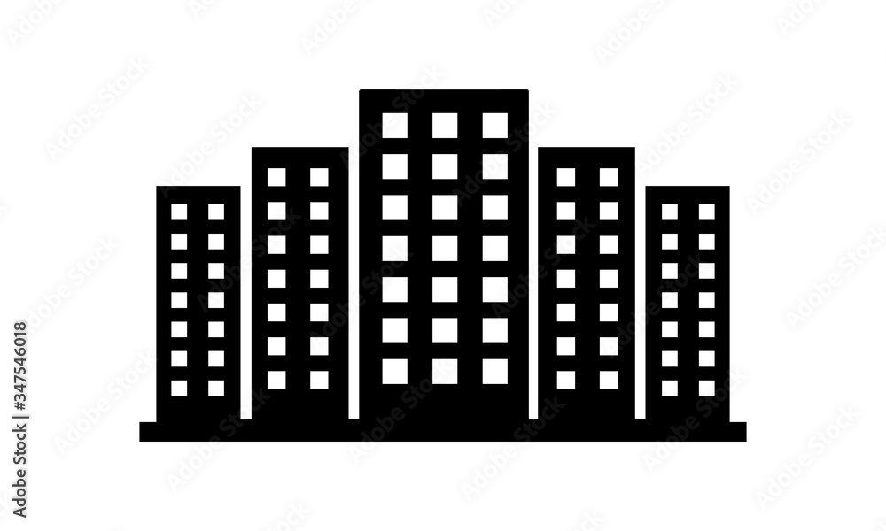 Fototapeta premium Building Icon, City Icon Element, Tower Icon
