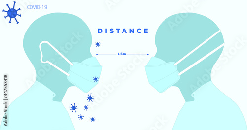 Health care, cover-19, coronavirus keep distance 