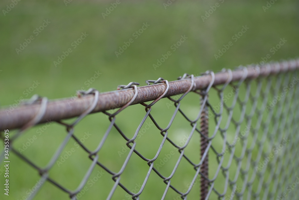 Fototapeta premium barbed wire fence