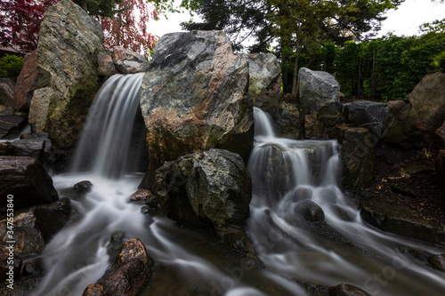 small waterfall in the forest