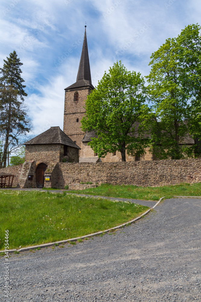 Swierzawa - romanesque church Poland - Kaczawskie Mountains Swierzawa - romanesque church Poland - Kaczawskie Mountains
