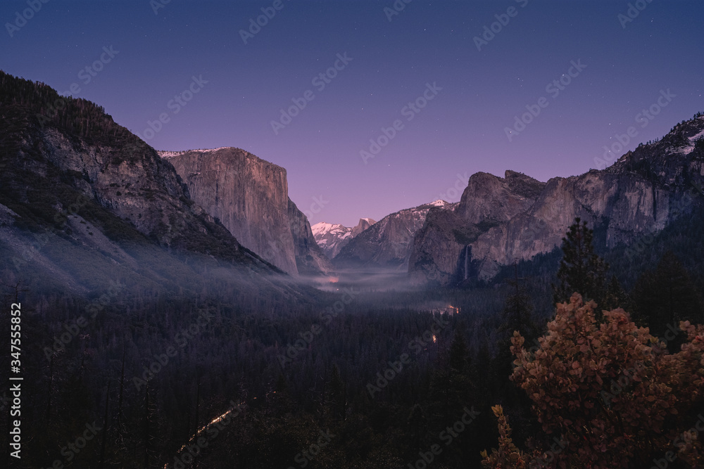 Sunset in Yosemite Valley