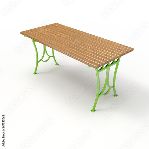 3d image of a forged table Olimp 4