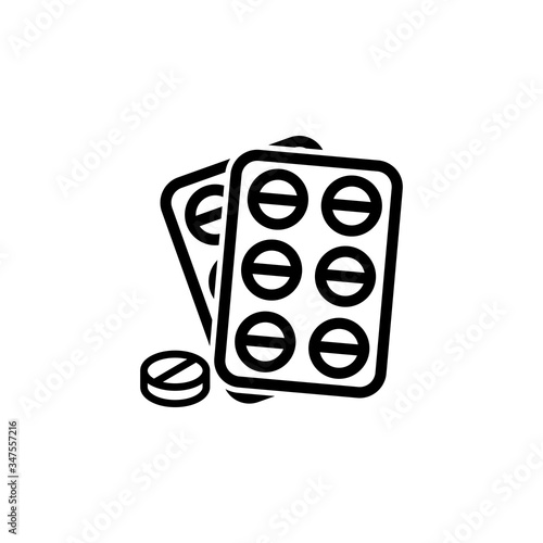 pill flat icon vector logo design trendy