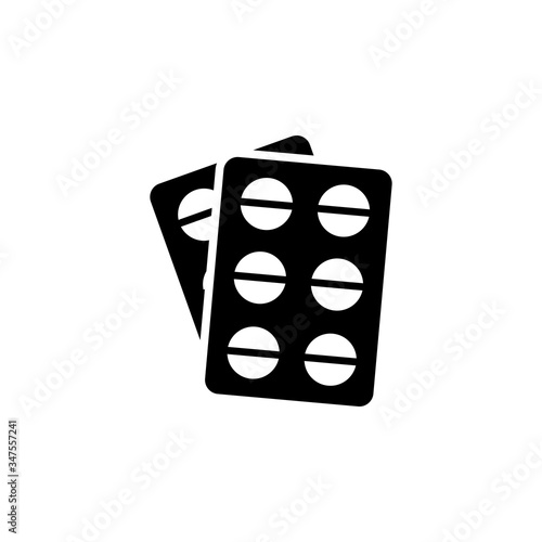 pill flat icon vector logo design trendy