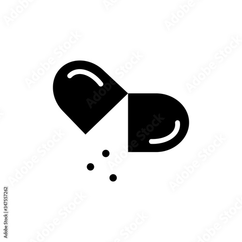 pill flat icon vector logo design trendy