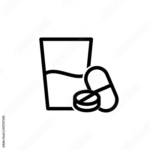pill flat icon vector logo design trendy